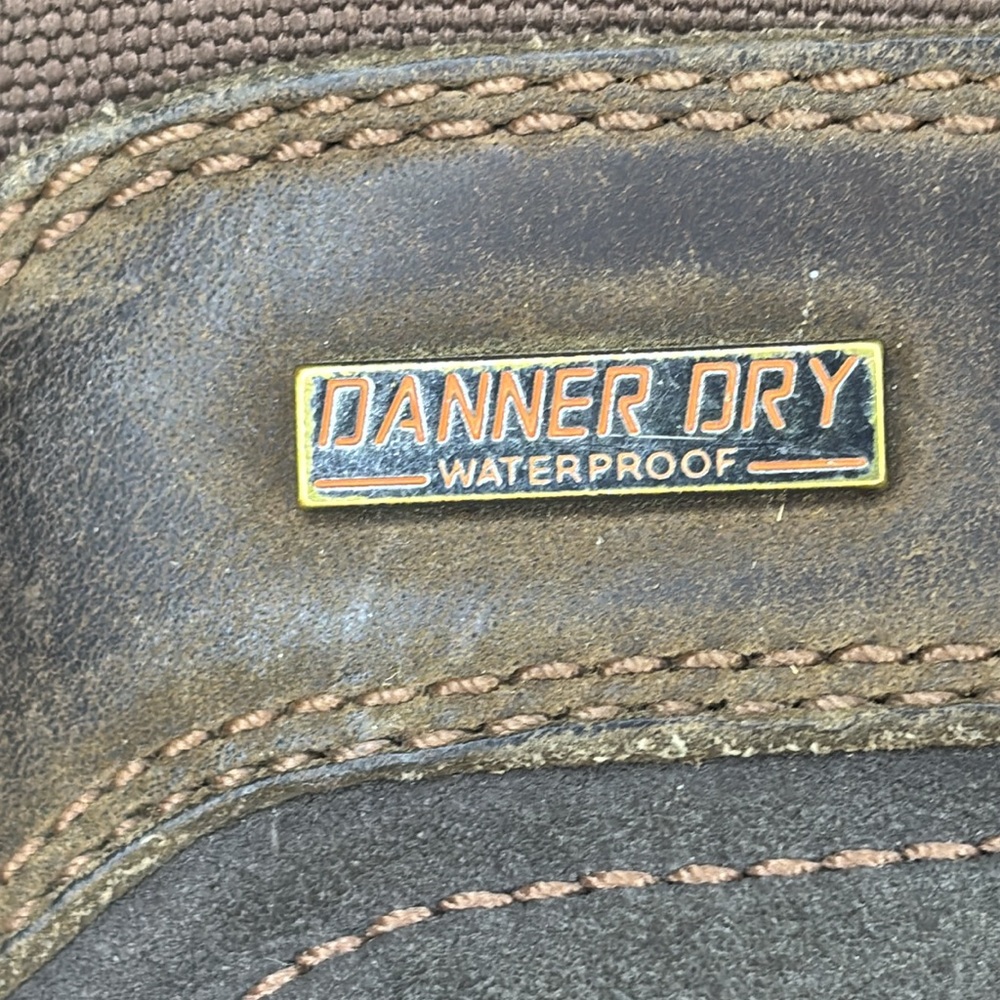 Men’s Danner 8” Brown Suede Steel Toe Composite Cap Waterproof Work Boots Size 9 - Picture 6 of 8